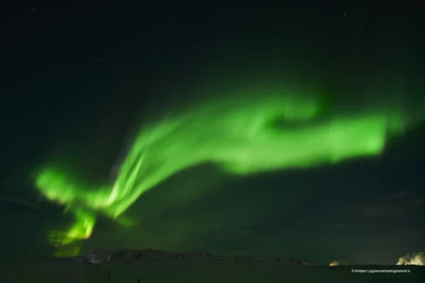 Northern lights in South Iceland